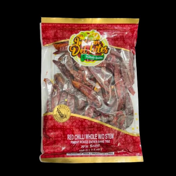 Red Chilli Whole W/o Stem 100 G
