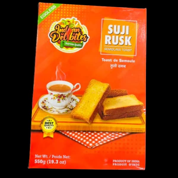 Indian Delibites Suji Rusk